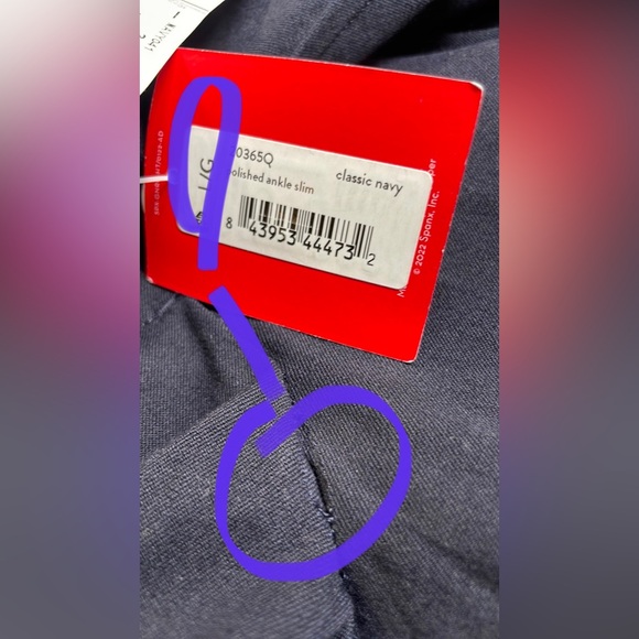 NWT! SPANX Polished Ankle Slim. Classic navy Style20365. XSP, LP, XLT left - Picture 15 of 16